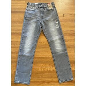 Levi's 501 Denim Original Button Fly Jeans‎ Gray Men's 27x30 Medium Wash Stretch